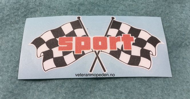 Hovedbilde Dekal Sport m. flagg