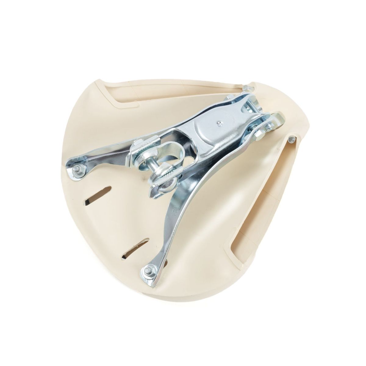 Mopedsete, gummi, beige